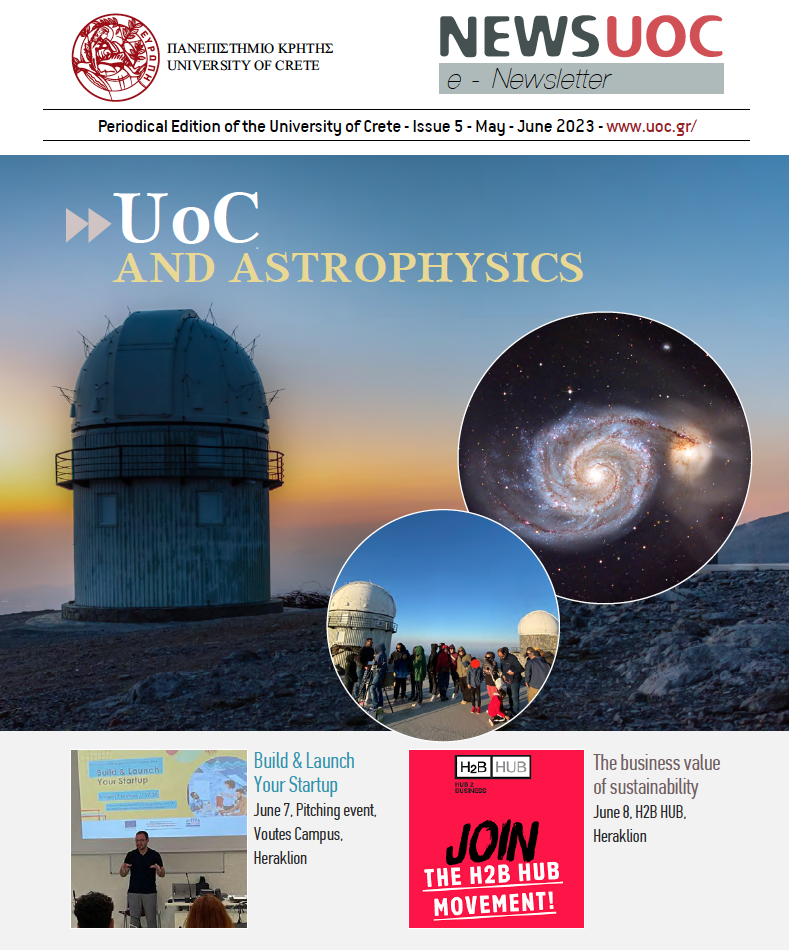The latest Issue of the International Newsletter of the University of Crete is available